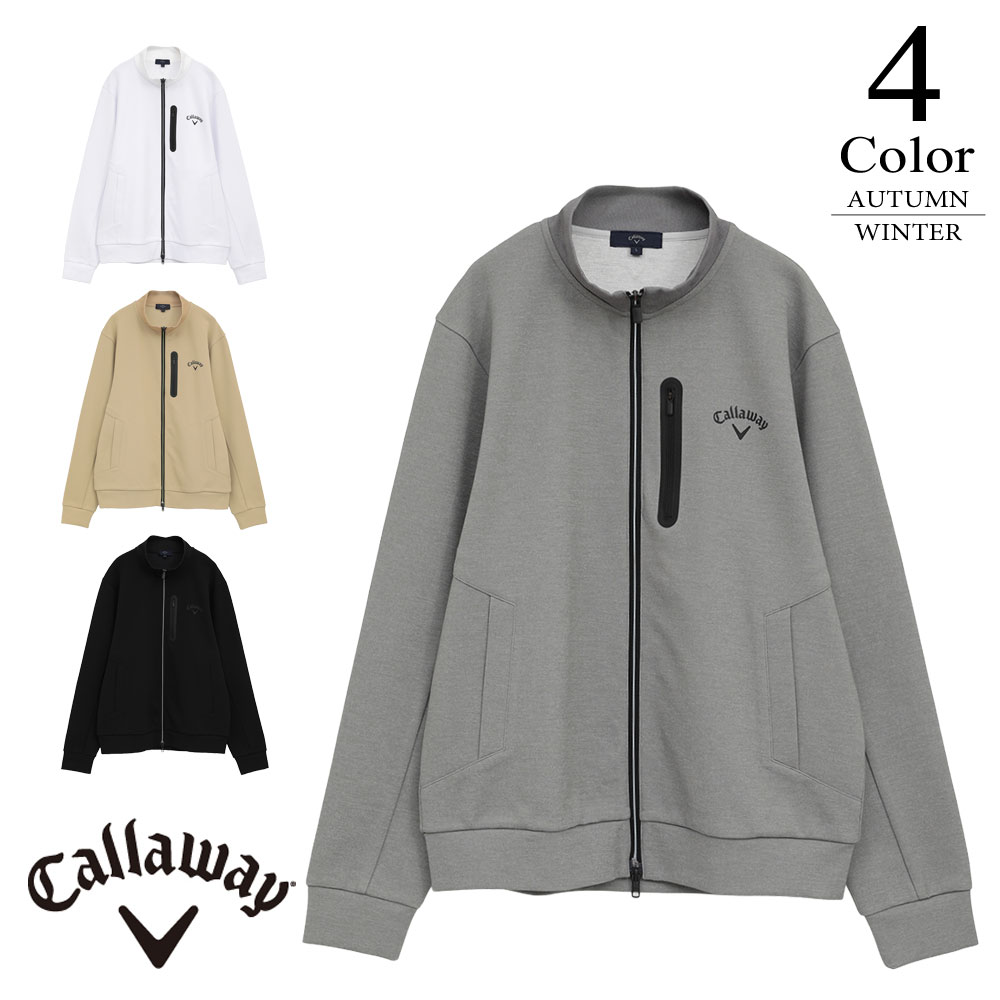 キャロウェイ プードル柄 ニット ジャケット フルジップ 裏地付 レディース L 楽天市場】キャロウェイ ゴルフウェア 裏地付き畦編みフルジップニット