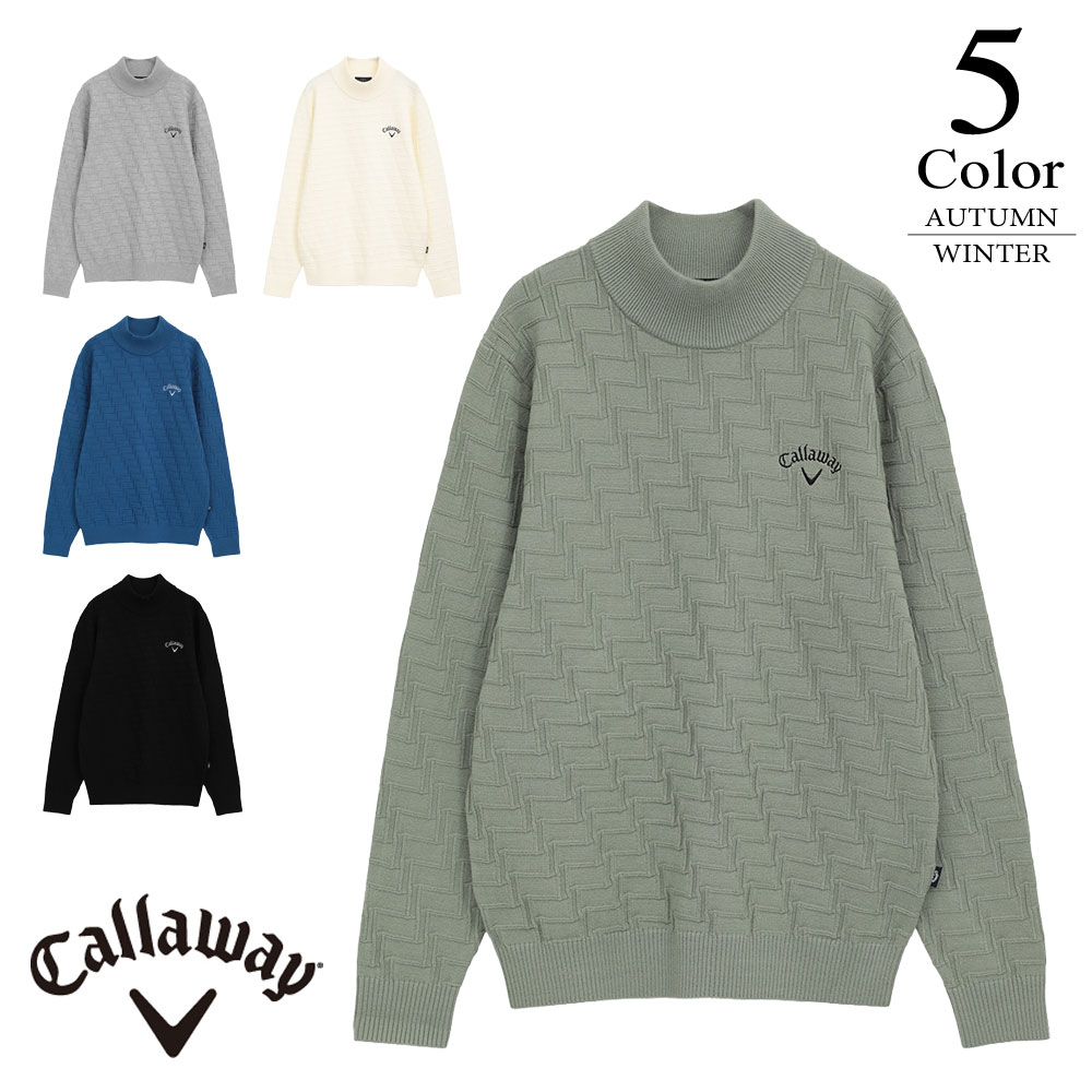 キャロウェイ　アウター　ニット　アウター　フルジップセーター 楽天市場】キャロウェイ ゴルフウェア 裏地付き畦編みフルジップニット