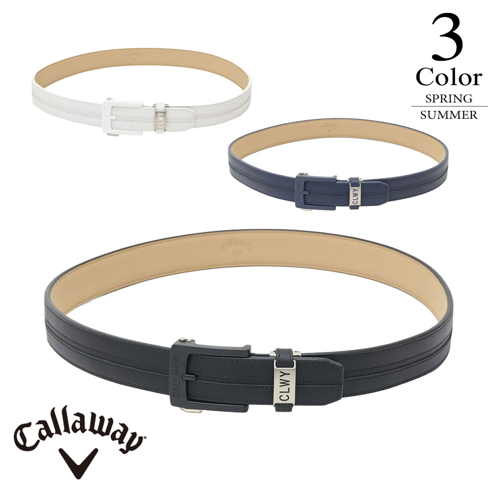 キャロウェイ ゴルフ 金属元素繰り返し セレーションベルト c26192103 【FR(全長113糎)：メンズ】Callaway キャロウエイ 胴締め メンズ【2026春夏】