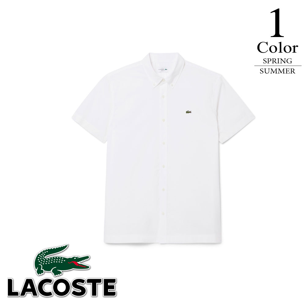 【セール】ラコステ ゴルフウェア ショートスリーブポプリンシャツ ch2312-99 【39/40寸:メンズ】ラコステ LACOSTE ゴルフウエア シャツ メンズ【2026春夏】【メール便】|ゴルフウェアとジ-ンズの店SUEHIRO