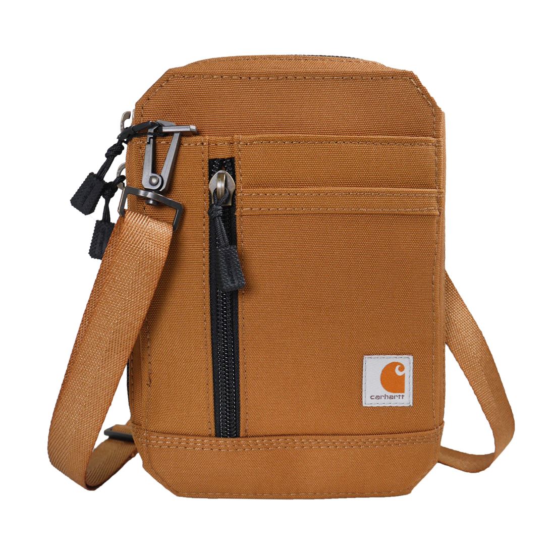 Carhartt カーハート　ウォレットショルダー　B000039620199Brown　Nylon Duck Crossbody Wallet 撥水加工を施したクラシックなダックキャンバスの作りは、長持ちするように作られています。メンズ 男性用 プレゼント 贈り物 包装 御祝 お祝い 父の日 クリスマス Xmas