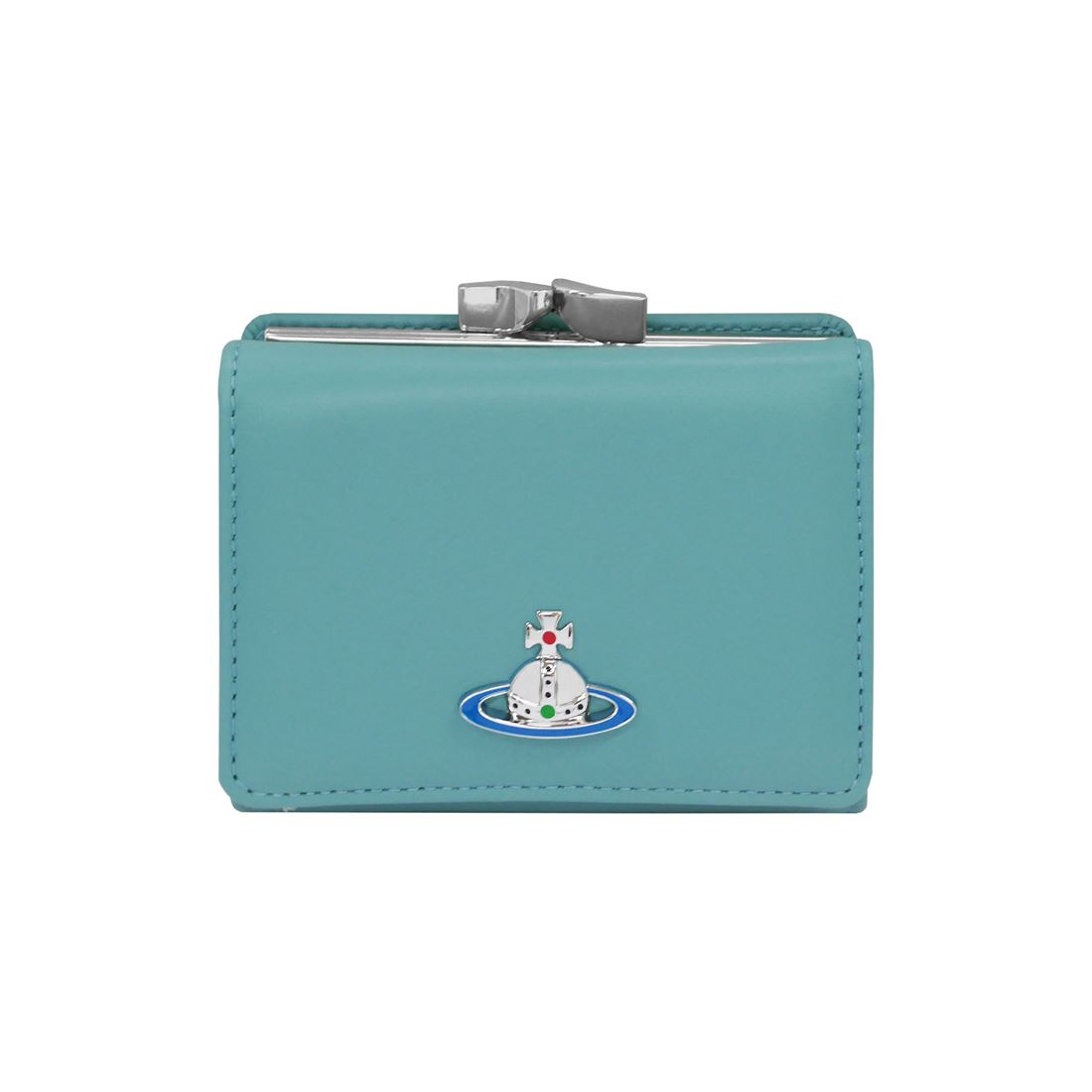 ヴィヴィアンウエストウッドNAPPA　51010018-L001L　三つ折り財布（小銭ガマ口）　NAPPA LEATHER　K407　BLUE　 No.17 人気 高級 ブランド 女性用 レディース おしゃれ 成人式 就職祝い 母の日 ホワイトデー クリスマス