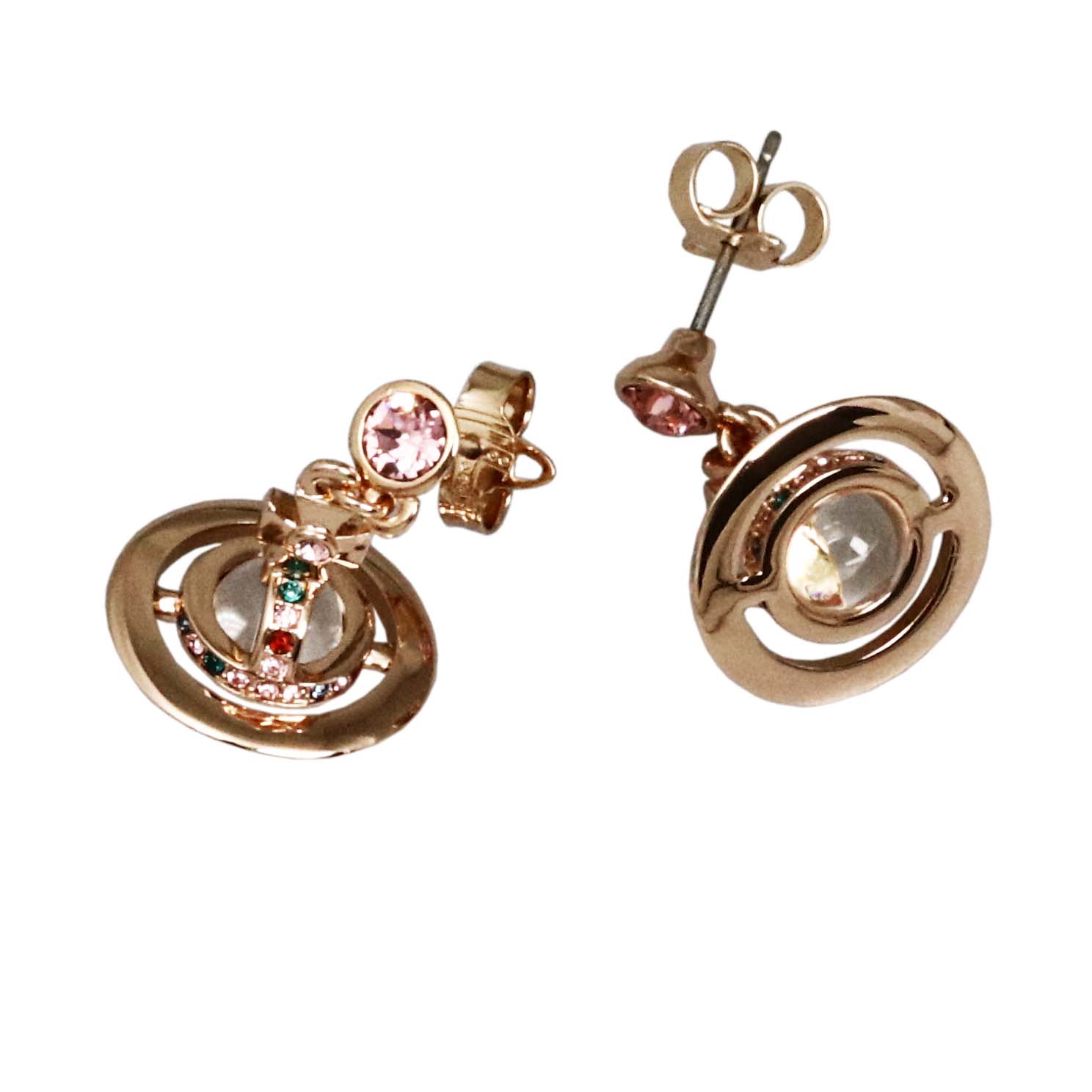 ヴィヴィアン ウエストウッド Vivienne Westwood ピアス　NEW PETITE ORB 62020032 /G002 NO,11 ピンクゴールド 女性用 アクセサリー ジュエリー 高級 人気 ブランド おしゃれ おすすめ [贈り物 ホワイトデー 母の日 クリスマス]｜Rocobi