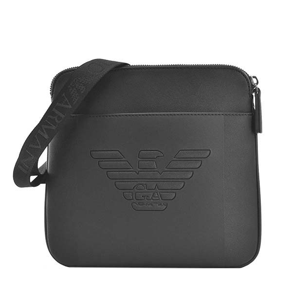 人気満点 エンポリオ アルマーニ Y4m177 Yfe6j Flat Messenger Bag ショルダーバッグ ブラック 黒 メンズ 男性用 人気 ブランド おすすめ Ea 美しい Hillcrestcare Org