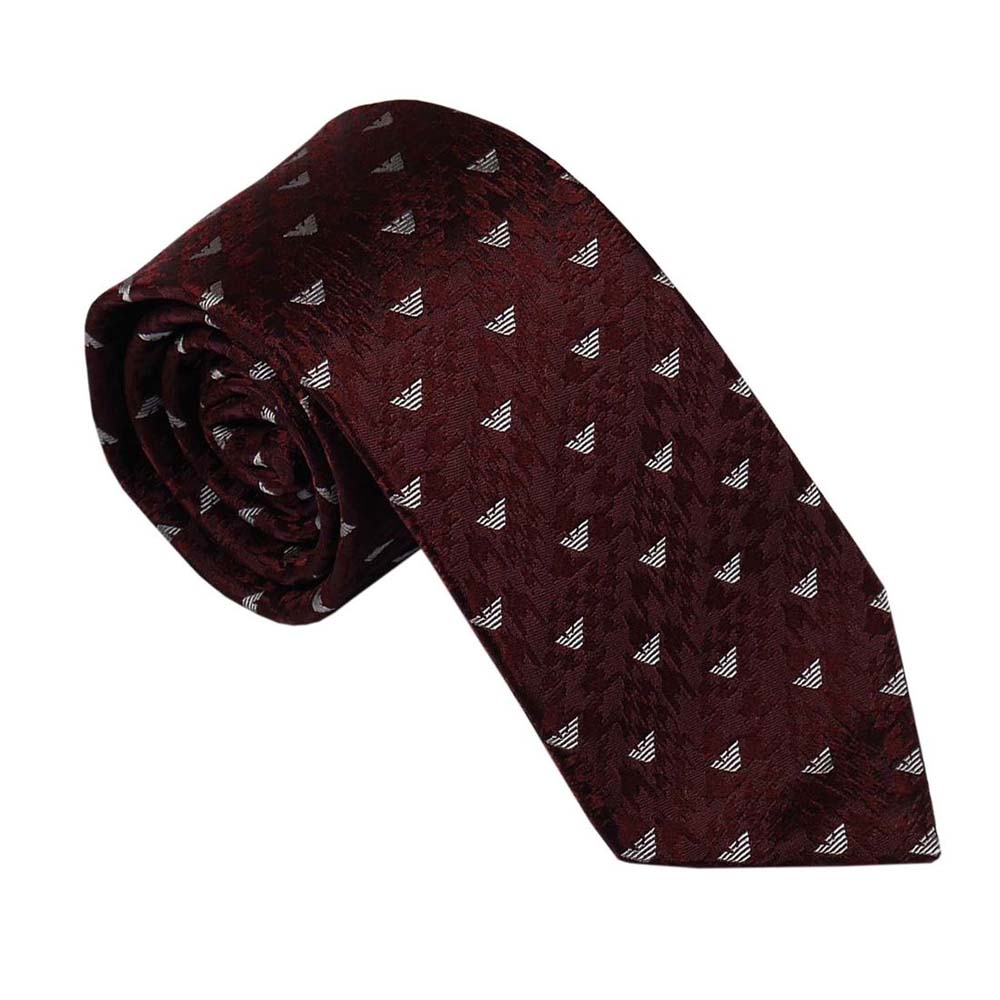エンポリオアルマーニ EMPORIO ARMANI タイ 2022FWひな形 340075 2R603 00176 BORDEAUX-BURGUNDY 一般受け 御前上等 ブランド名 成人男性用 メンズ 今めかしい 成年者式 就職祝賀会 父の日 バレンタイン クリスマス