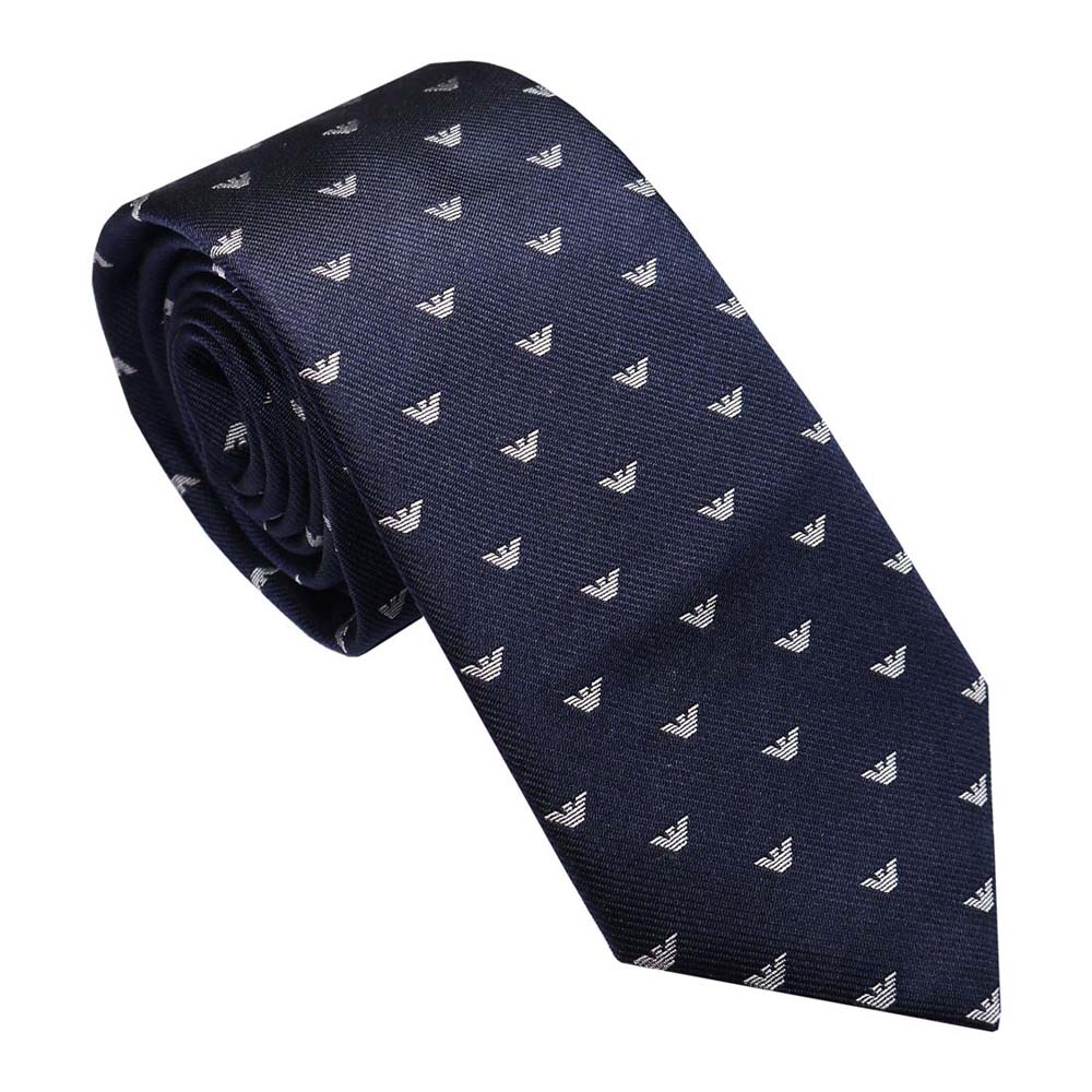 エンポリオ アルマーニ ネクタイ 2022FWモデル 340075 2R616 00036 BLE NOTTE ロゴ ブルー系 EA EMPORIO ARMANI 人気 高級 ブランド 男性用 メンズ おしゃれ 成人式 就職祝い 父の日 バレンタイン クリスマス