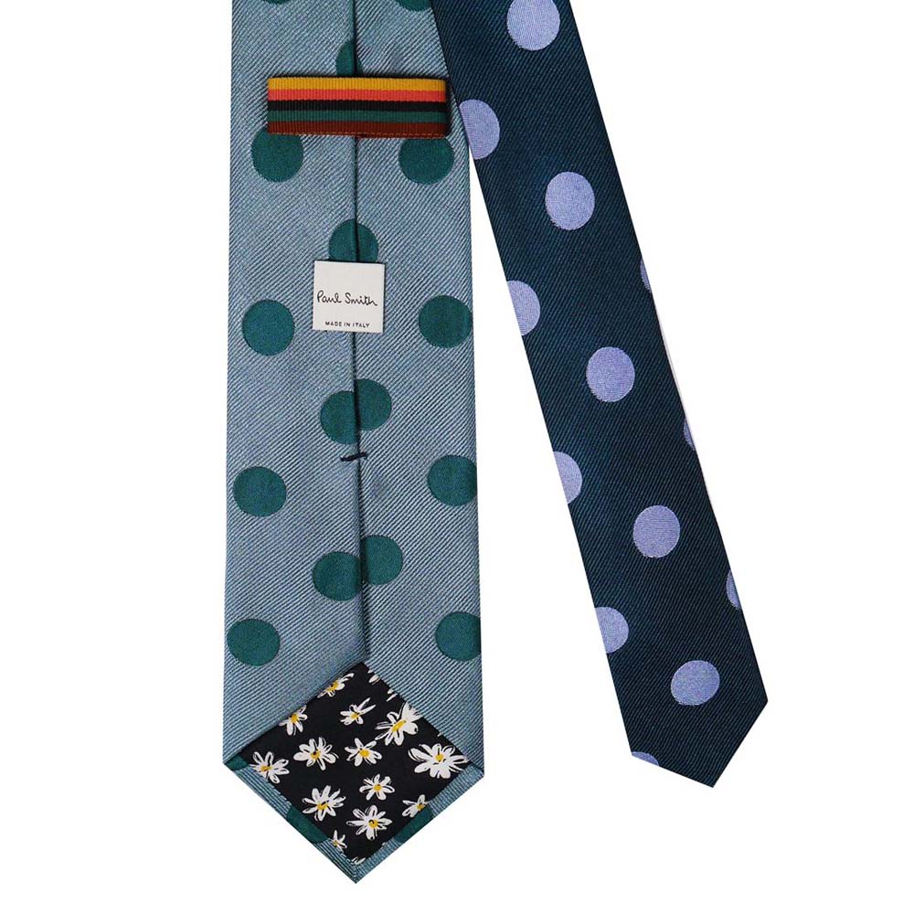 PAUL SMITH ポールスミス 就職祝い ブランド ポール・スミス クリスマス] 人気 FW22 TURQUOISE 高級 男性用 [おしゃれ  父の日 バレンタイン ターコイズ系 成人式 ドット柄 メンズ ネクタイ M1A-0TIE-JT277-42 スーツ用ファッション小物 