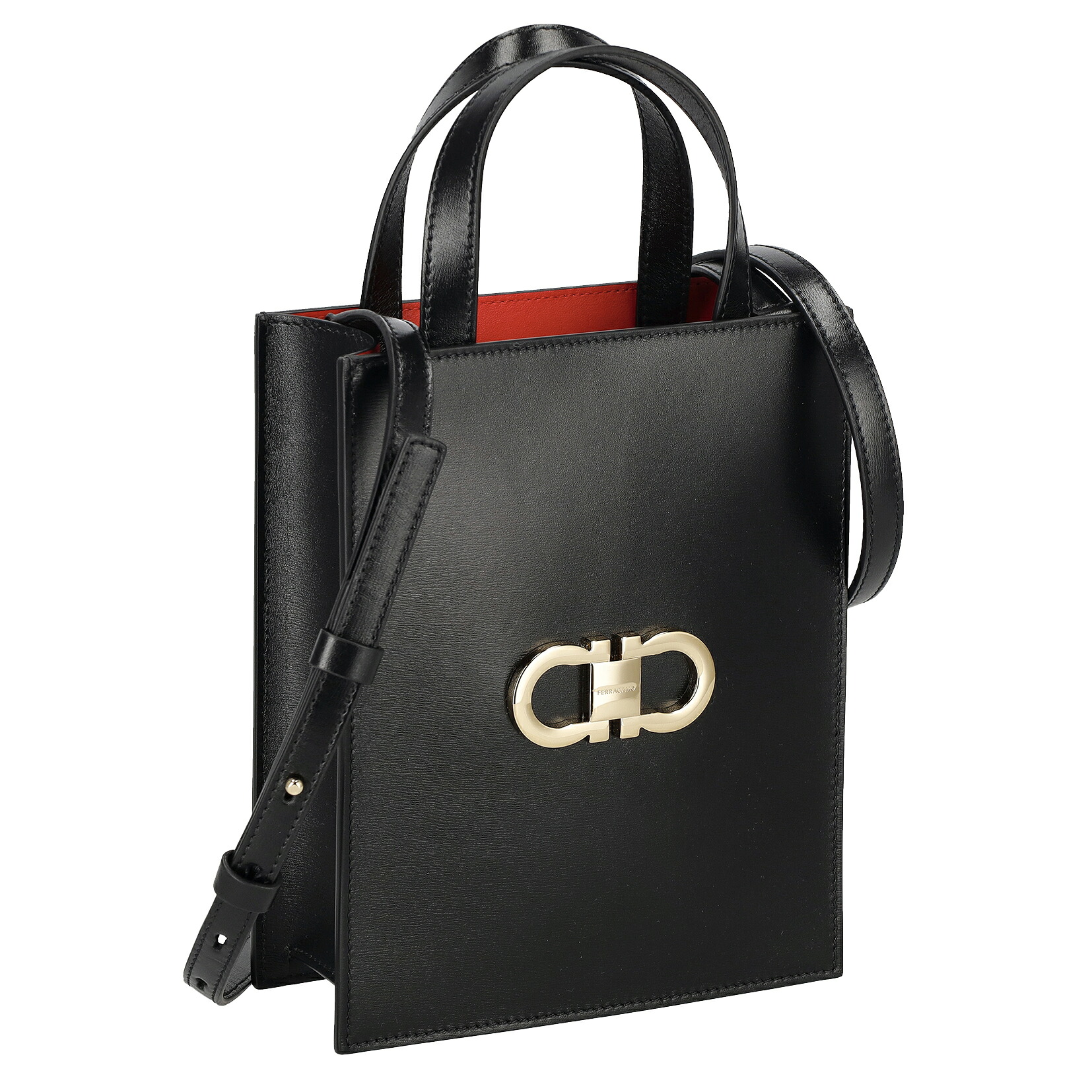 フェラガモ FERRAGAMO 218358 CALF/NER/FLAME RED バッグ ハンドバッグ レディース カーフ 女性用 人気 ブランド おしゃれ おすすめ