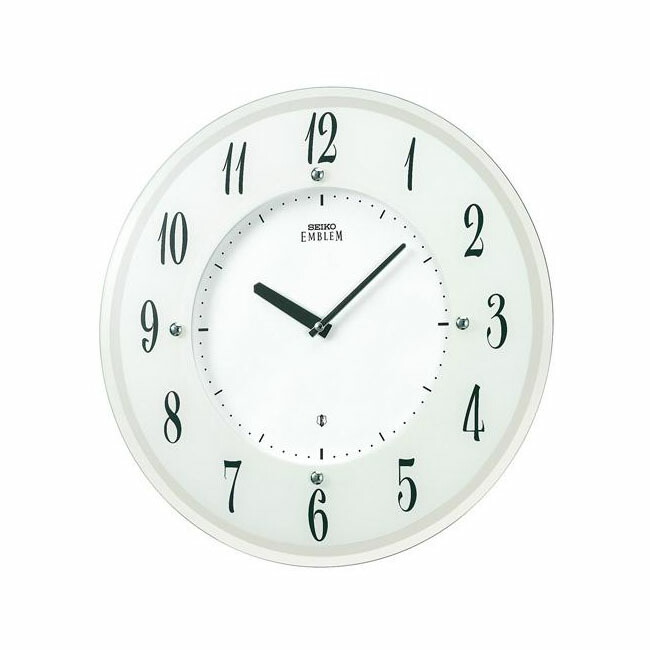 楽天市場】送料無料 セイコー エンブレム 電波時計 壁掛け時計 HS556W