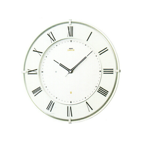 楽天市場】送料無料 セイコー エンブレム 電波時計 壁掛け時計 HS556W