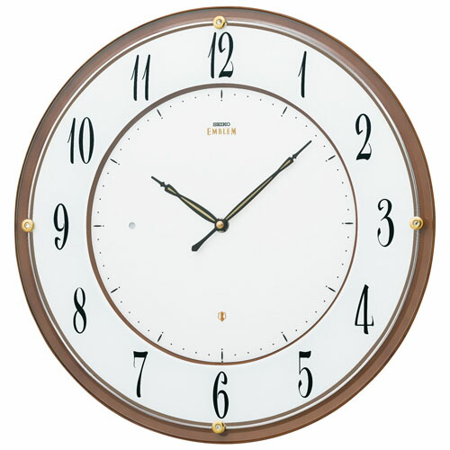 即購入⭕️ セイコー エンブレム 電波時計 壁掛け時計 HS556W 連続秒針 HS556W | スタンダード | セイコーウオッチ株式会社