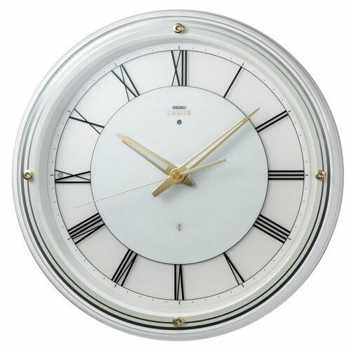 即購入⭕️ セイコー エンブレム 電波時計 壁掛け時計 HS556W 連続秒針 HS556W | セイコー クロックオンラインストア