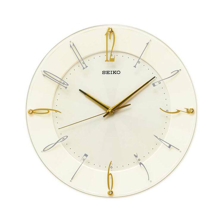 即購入⭕️ セイコー エンブレム 電波時計 壁掛け時計 HS556W 連続秒針 SEIKO EMBLEM（セイコー エムブレム）電波掛け時計 HS556W 白