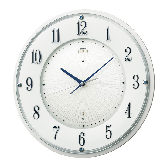 楽天市場】送料無料 セイコー エンブレム 電波時計 壁掛け時計 HS556W