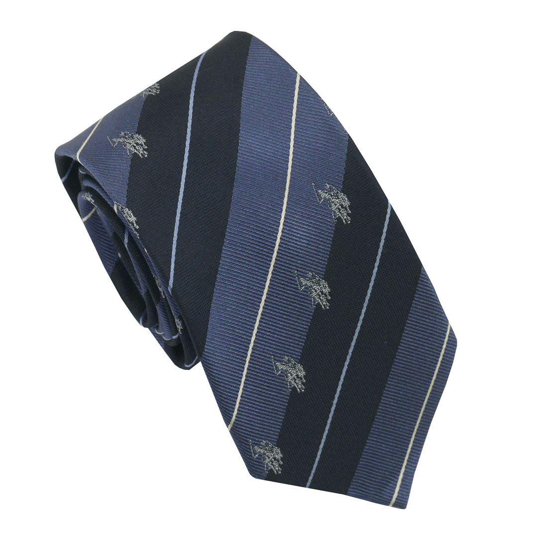 U.S. POLO ASSN.（ユーエス ポロ アッスン） U.S. POLO　ネクタイ(先幅:約8cm)USPA-112 NAVY/SA/BLUE USPA-112_NAVY_SA_BLUE NAVY/SA/BLUE