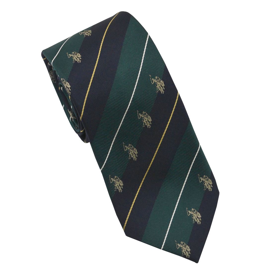 U.S. POLO ASSN.（ユーエス ポロ アッスン） U.S. POLO　ネクタイ(先幅:約8cm)USPA-112 GREEN/BEIGE USPA-112_GREEN_BEIGE GREEN/BEIGE （Z）