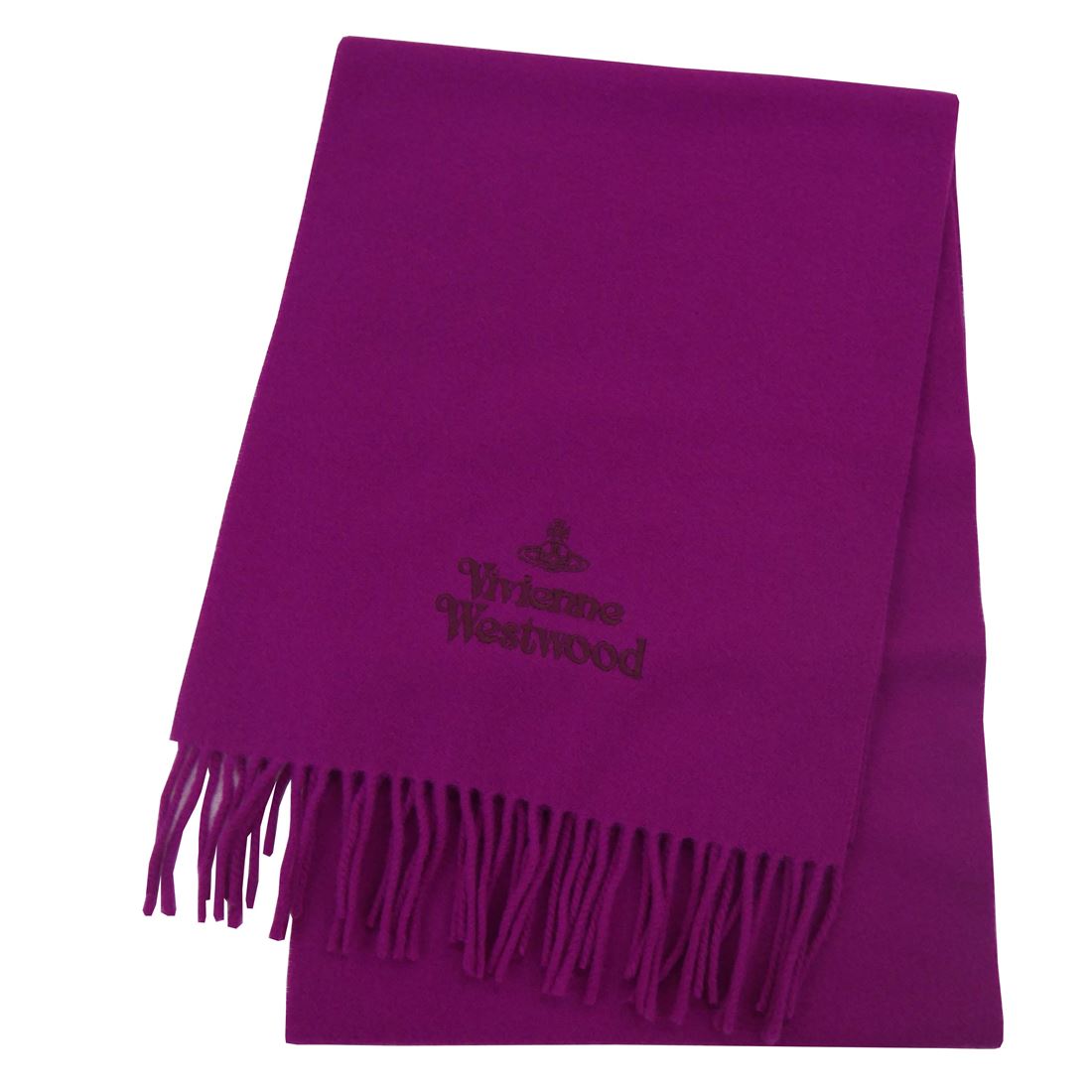 ヴィヴィアンウエストウッド マフラー 2024AW Vivienne Westwood マフラー 24-81030007-W00Q7-G410-FUCHSIA レディース メンズ 女性用 男性用|Rocobi