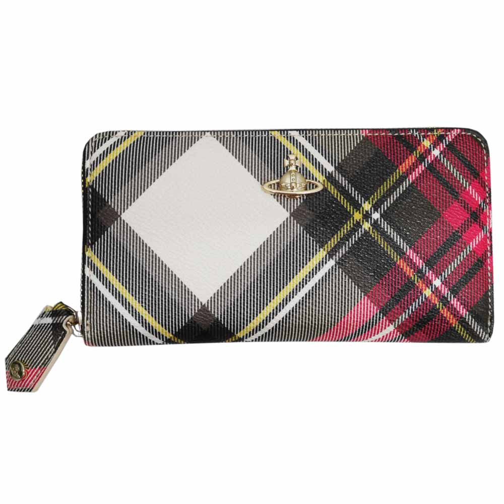チェック柄 Vivienne ウエストウッド ギフト お祝い Vivienne 18ss レディース レディース財布 New No10 財布 ケース Derby ギフト マルチカラー お返し Exhibition 内祝い のし無料 御祝い ヴィヴィアン ラウンドファスナー 記念品 女性用 長財布 ラッピング