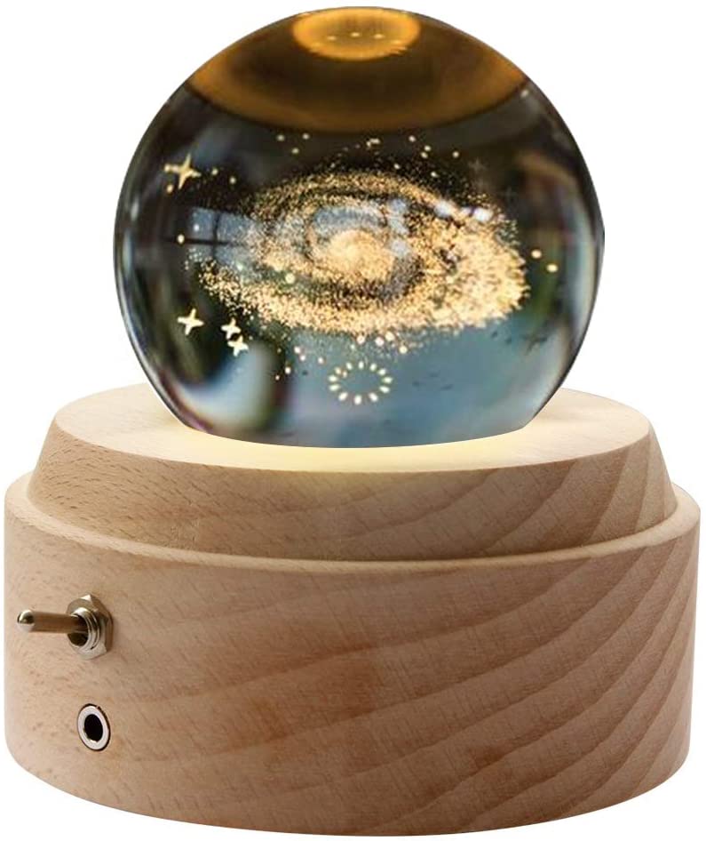 楽天市場】新力 オルゴール クリスタル ボール 木製手作りかわいい
