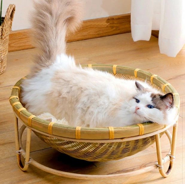 猫 ちぐら 犬 ベッド 春夏 猫ちぐら ハンモックタイプ 洗える 猫ベッド キャットハウス ペットベッド カゴ ラタン風 猫用 ハウス 犬用 ベット ペットベット ペットハウス ネコ ねこ 小型犬 夏用 夏 四季兼用
