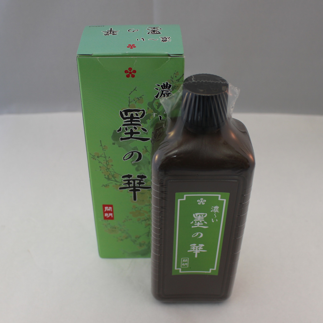 【楽天市場】開明『墨の華』200ml 書道専門家用液墨 墨汁 墨液