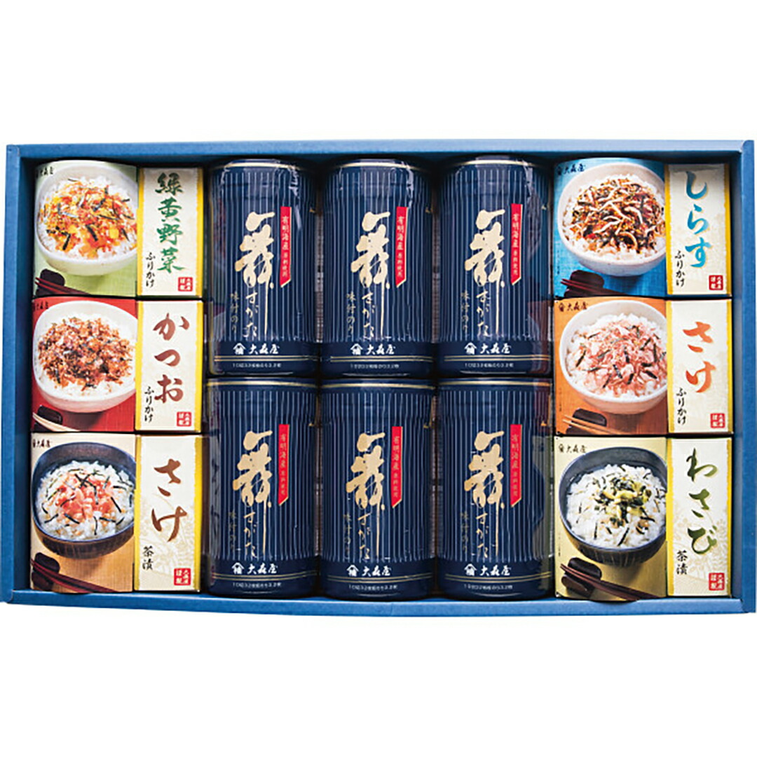 【母の日 2026】 大森屋 舞すがたバラエティ詰合せ NTFｰ50G 香典返し 御供 粗供養 詰め合わせ ギフト プレゼント 割引 景品 品物 新築祝い 結婚内祝い 出産内祝い ご挨拶 引っ越し 引越し 内祝い 写真入り メッセージカード のし