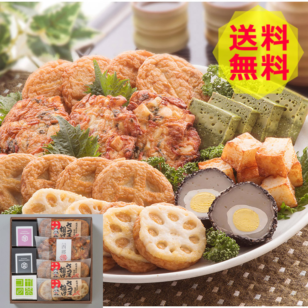 【母の日 2026】 【送料無料 】 鹿児島 松野下蒲鉾 西郷セット MG-5 ごぼう天 さつま西郷揚げ 薩摩藩 れんこん天 芋キューブ コガ茶 ごまたま 美味しい おいしい 練り物 グルメ 産直 ギフト