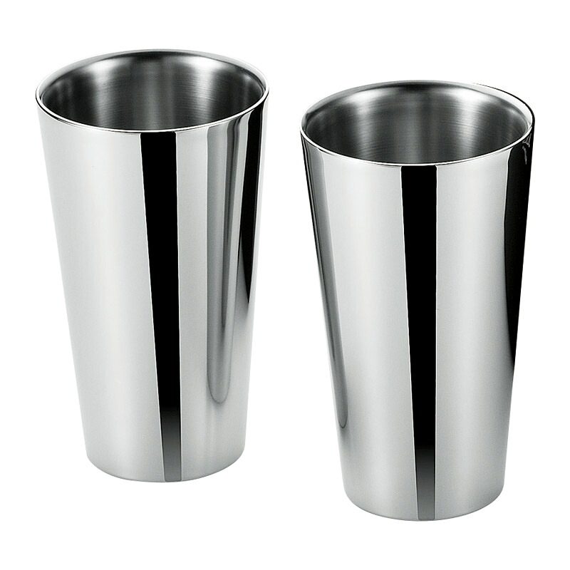 SUSCUP サス2重タンブラー250ml 2PCS SCW-14-2P 内祝い ギフト プレゼント ご挨拶品 誕生日 粗品 お返し 御礼 割引 景品 品物 写真入り メッセージカード のし