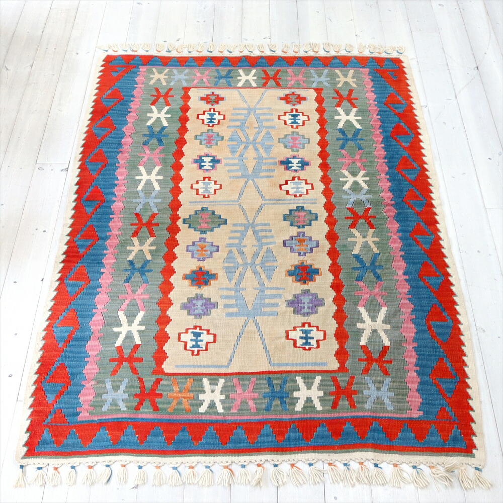 楽天市場】オールドキリム アダナレイハンル セッヂャーデ197x120cm鳥