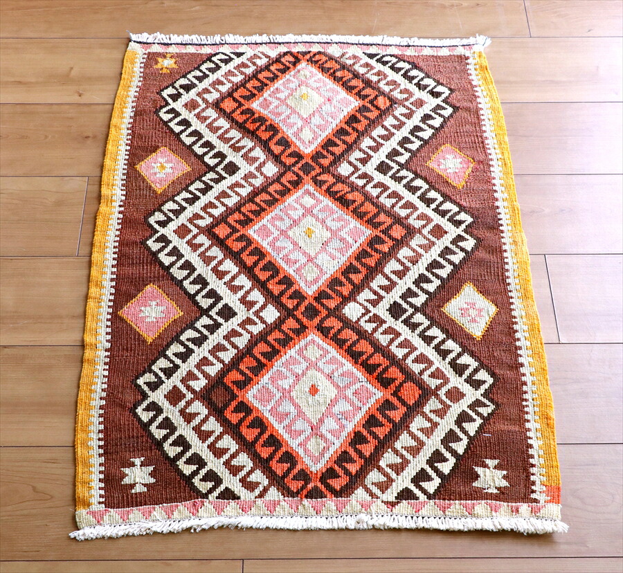 【15%OFFクーポン対象】オールドキリム カルス80×55cm ドラゴンのモチーフ