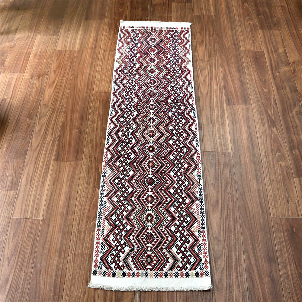【15%OFFクーポン対象】オールドキリム・コンヤ185×50cm 細かなジジム