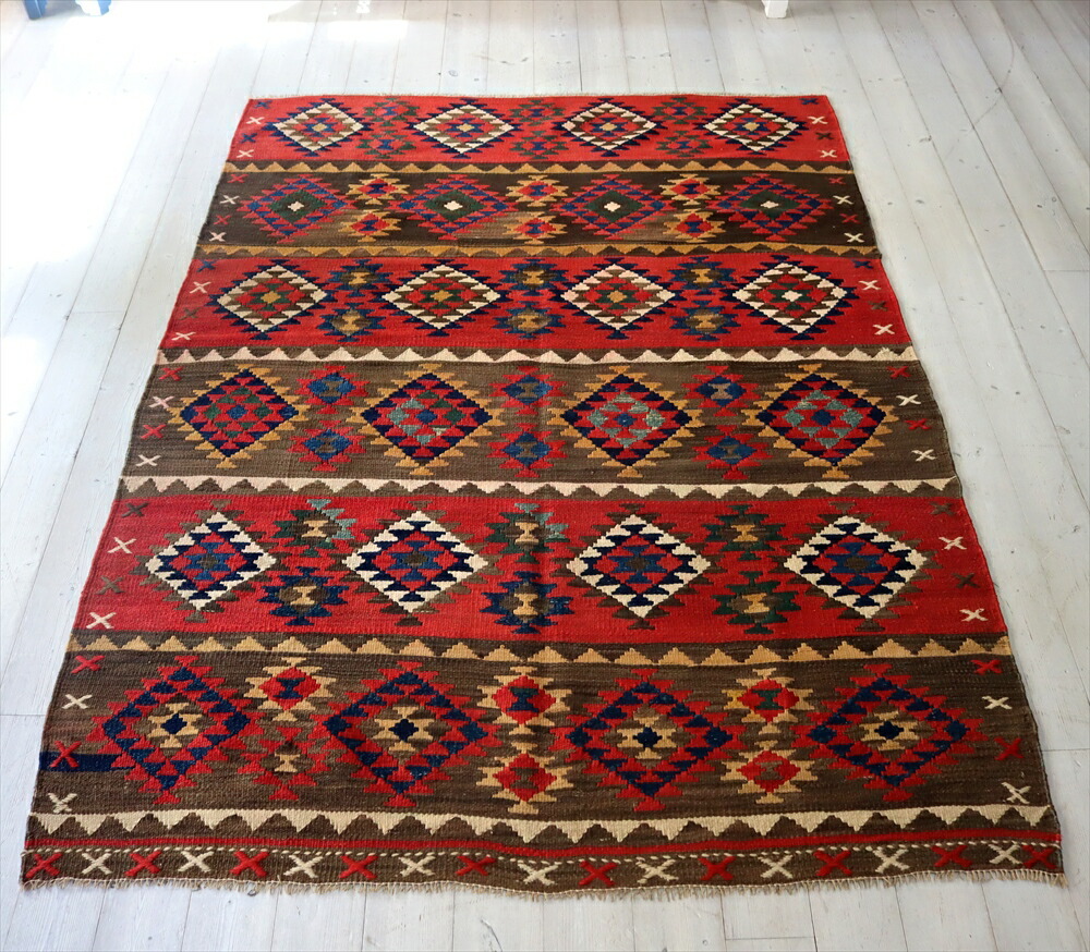 楽天市場】【15%OFFクーポン対象】オールドキリム バルーチ159×112cm