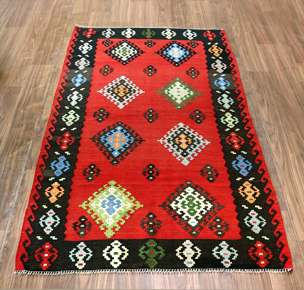 【15%OFFクーポン対象】オールドキリム シャルキョイ189×112cm ８つのメダリオン
