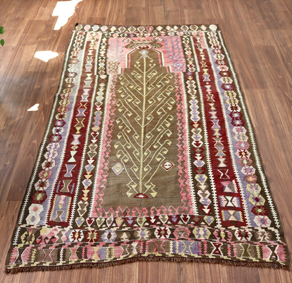 【15%OFFクーポン対象】オールドキリム エルズルム189×113cm ミフラープデザイン 110,000円