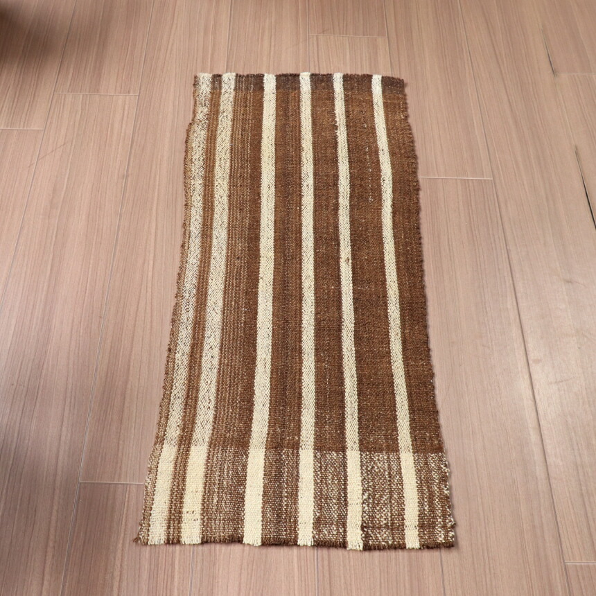 楽天市場】【15%OFFクーポン対象】オールドキリム 無染色のブラウン