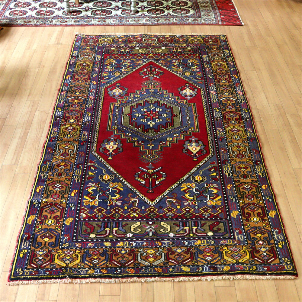 楽天市場】【15%OFFクーポン対象品】トルコ絨毯 手織りラグ ヤヒヤル