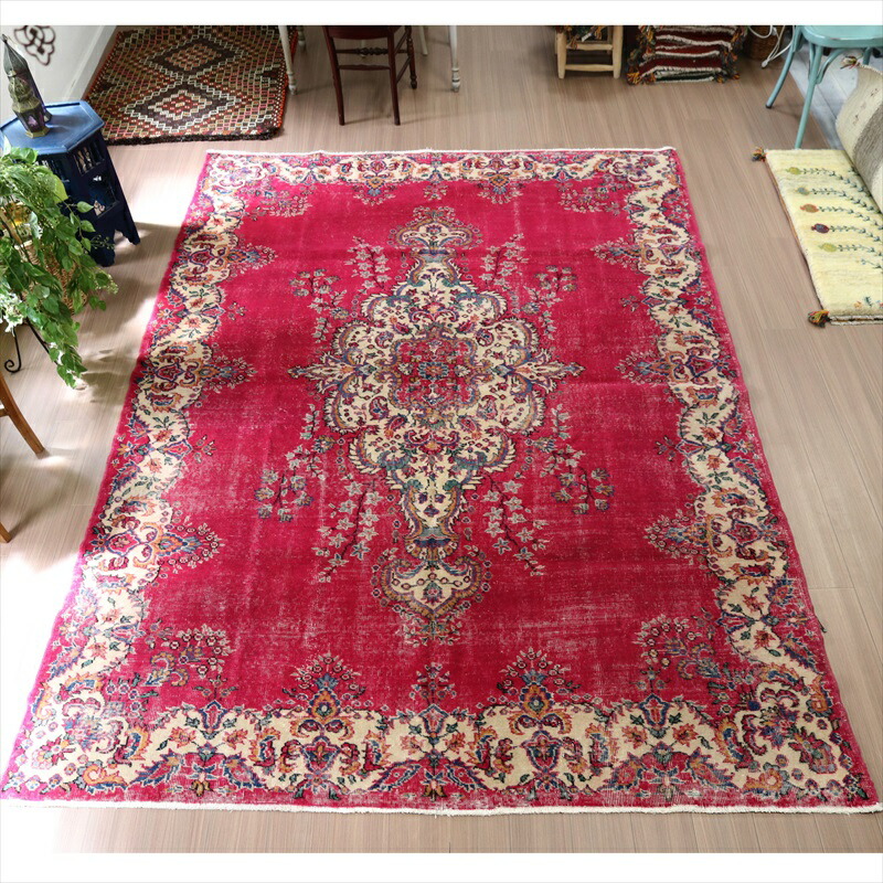 【訳アリ】トルコ ヴィンテージラグ991超大判 ベージュ グリーン オーバーダイ 楽天市場】オーバーダイド ヴィンテージラグ グリーン 299×196cm