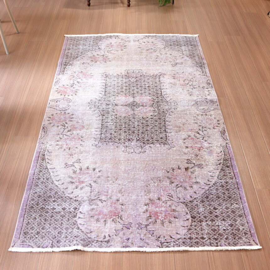 ※ nekoLC600h　ロイヤルパープル　206×117 トルコラグ アクセントラグサイズ - Kilim Designs