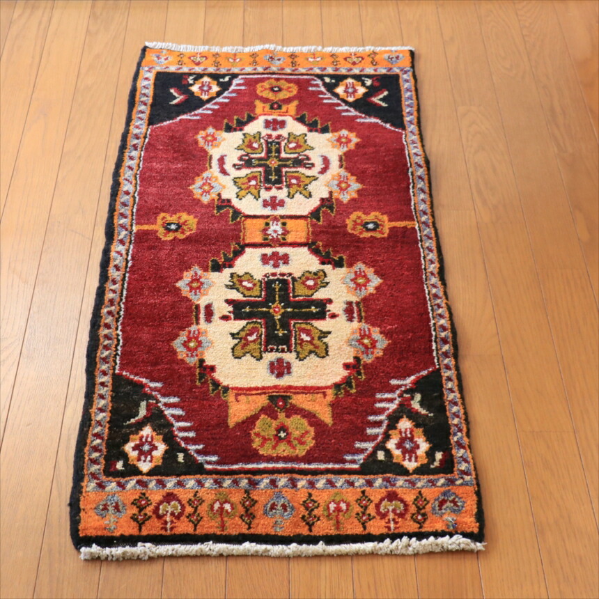 楽天市場】【15%OFFクーポン対象】トライバルラグ トルコ絨毯 手織り