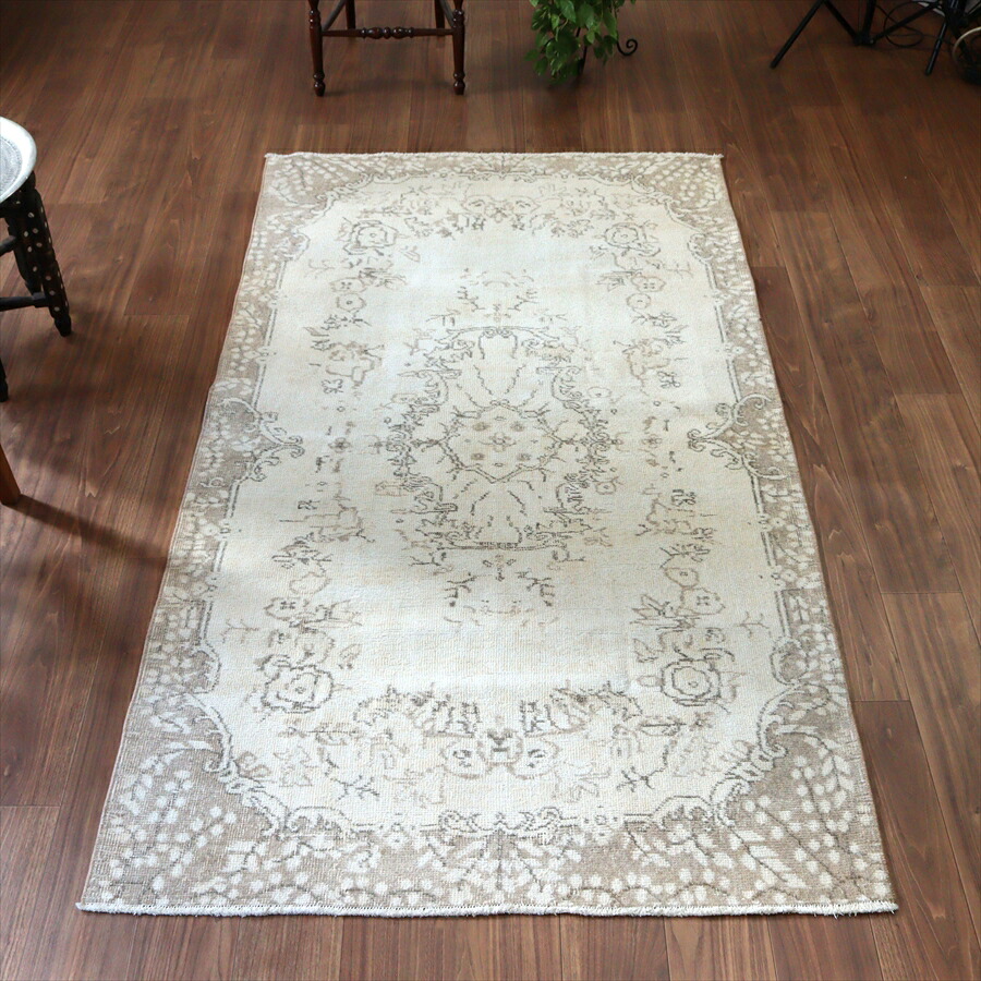 【15%OFFクーポン対象】オールドラグ ヴィンテージウォッシュ 210×120cm ウスパルタ トルコ手織り絨毯