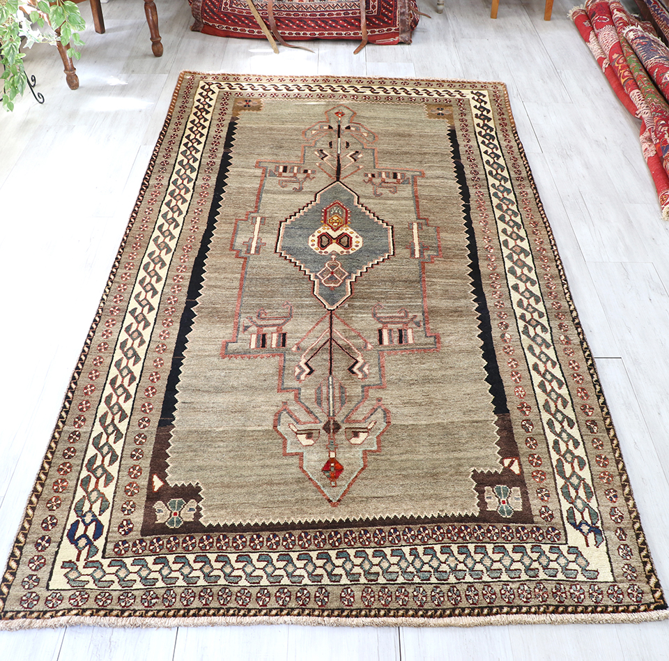 アフガニスタントライバルラグ 手織り絨毯 size:115×77cm-