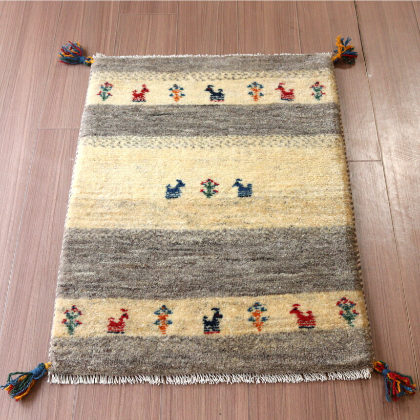 楽天市場】ギャッベクッションカバー40cmサイズ/イラン製手織り