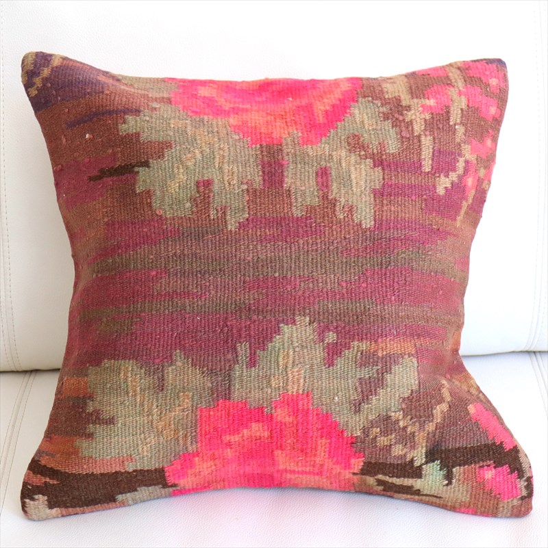 【15%OFFクーポン対象】オールドキリム クッションカバー 40×40cm モルダヴィア Old Kiilim Cushion