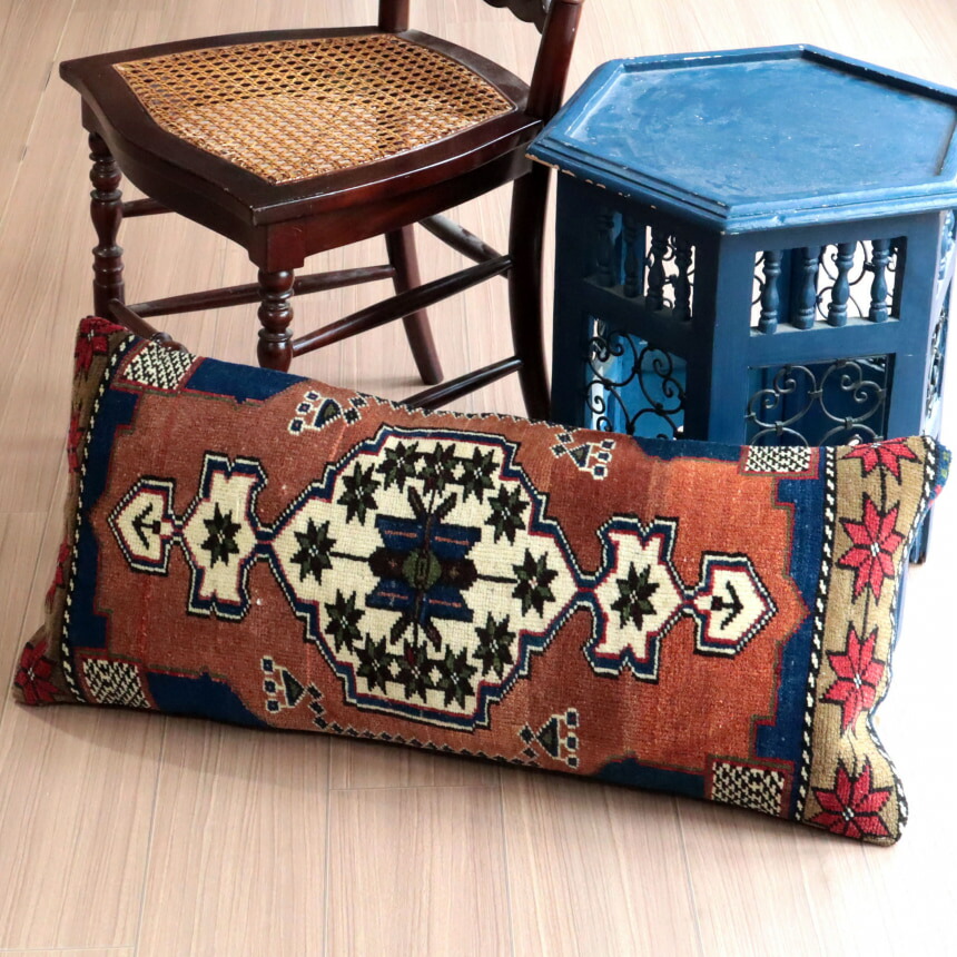 クッションカバー ヴィンテージ イラン ラグ トライバル C クッションカバー ヴィンテージ イラン ラグ トライバル C