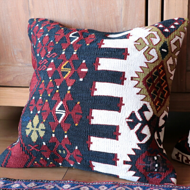 楽天市場】オールドキリム クッションカバー3枚セット 40角 2個 60角 1