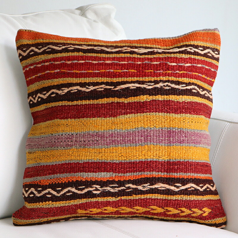 オールドキリム クッションカバー 40cm Old Kilim Cushion 麦の穂のジジム 【2021最新作】