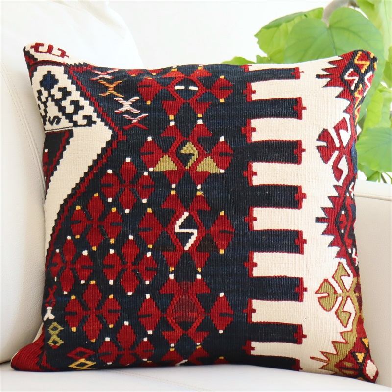 楽天市場】オールドキリム クッションカバー 40×40cm 3枚セット