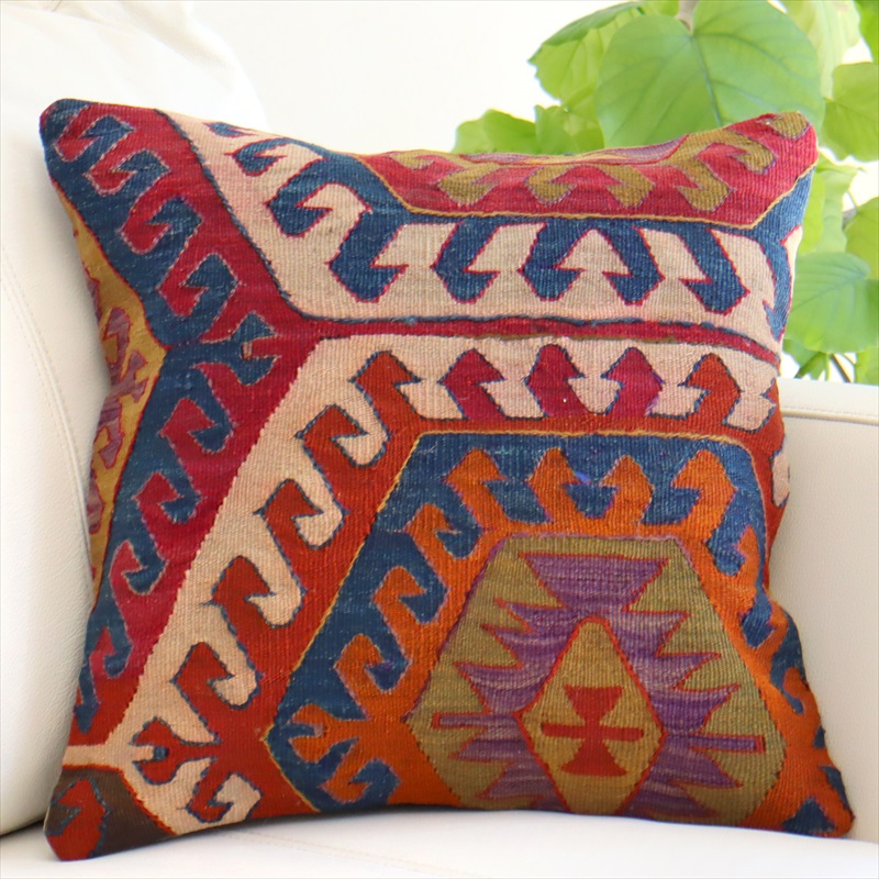 楽天市場】オールドキリム クッションカバー 40×40cm 3枚セット