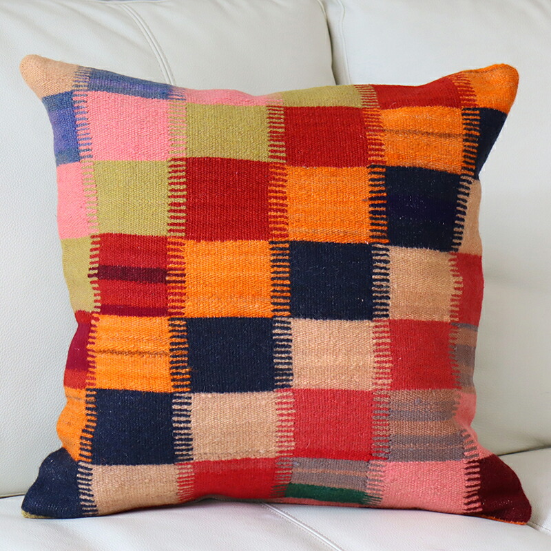 信頼】 オールドキリム クッションカバー 40cm Old Kilim Cushion カラフルなグリッド OUTLET サービス品 bagochile.cl 信頼】 オールドキリム クッションカバー 40cm Old Kilim Cushion カラフルなグリッド OUTLET サービス品 bagochile.cl