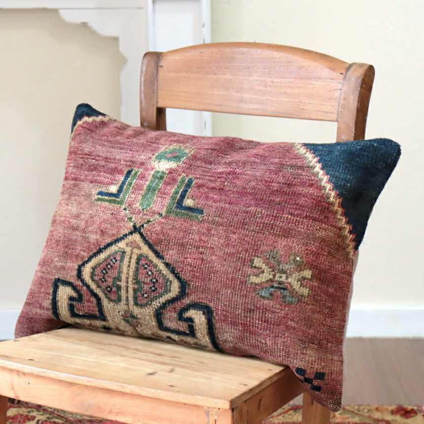 楽天市場】【15%OFFクーポン対象】ヴィンテージラグ クッションカバー